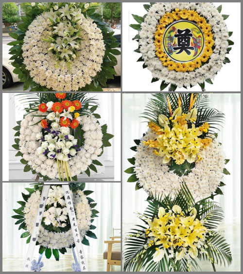 广东汕尾市海丰县联安镇友爱村花圈速递